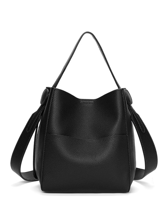 Women's Lightweight Crossbody Handbag,Vegan Leather Shopper Bag with Wide Adjustable Shoulder Strap for Daily Use