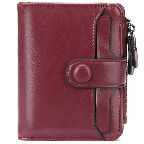 KALUNMA Women's Wallet RFID Blocking Leather Small Wallet Credit Card Holder with Coin Purse
