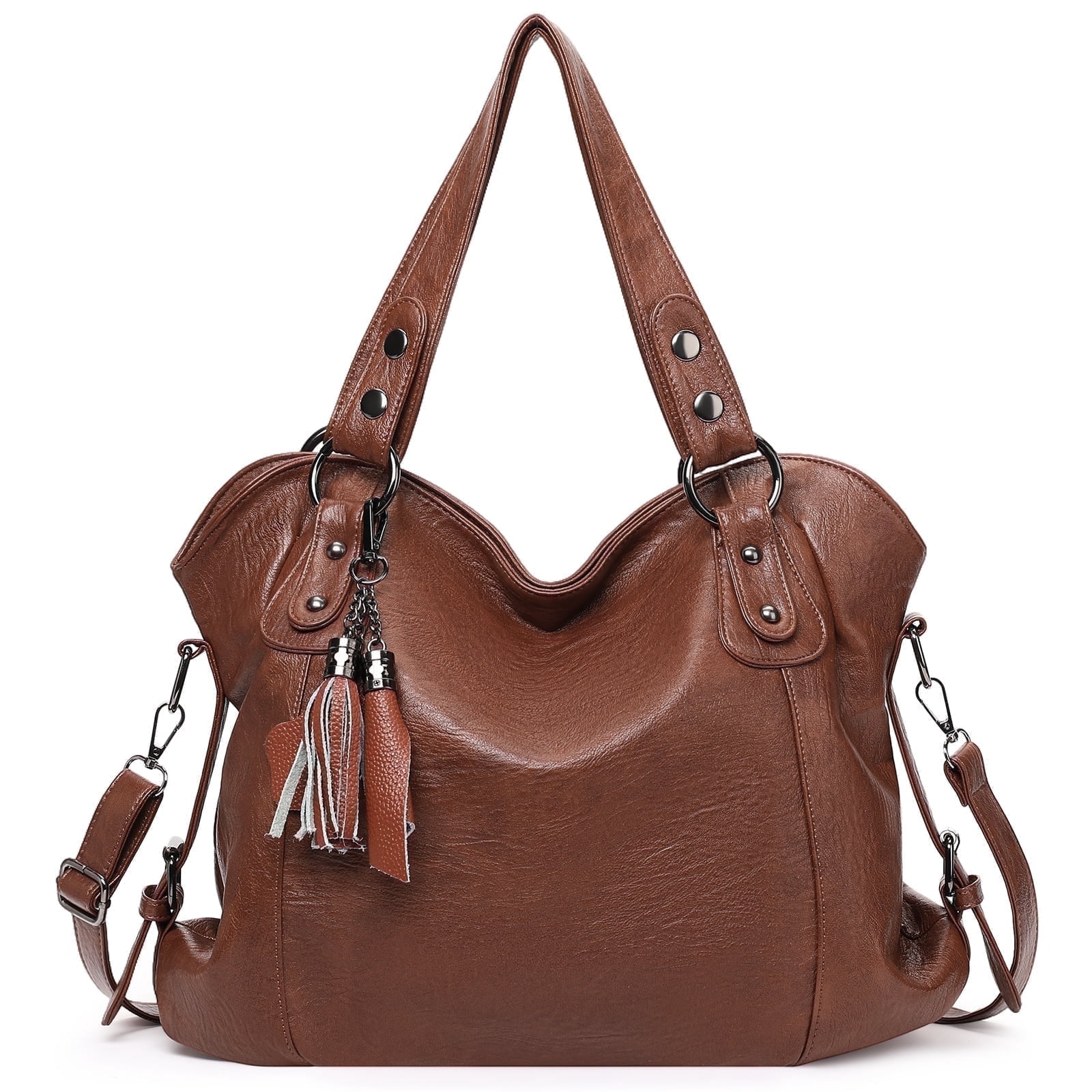 KALUNMA Tote Bag for Women Leather Shoulder Bags Fashion Hobo Bags Large Purse and Handbags with Adjustable Shoulder Strap