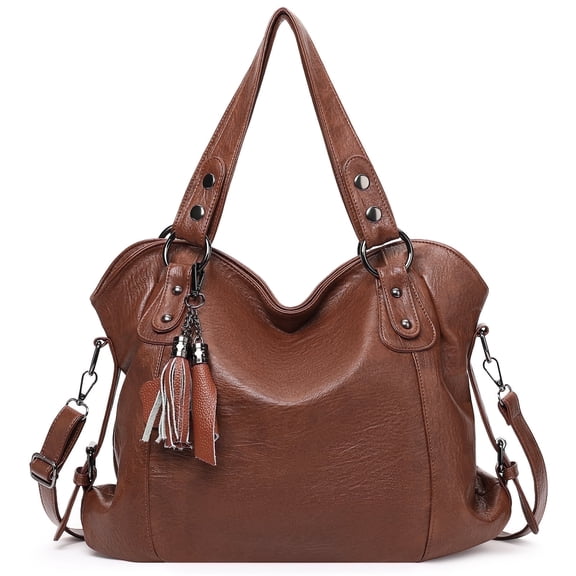 KALUNMA Tote Bag for Women Leather Shoulder Bags Fashion Hobo Bags Large Purse and Handbags with Adjustable Shoulder Strap
