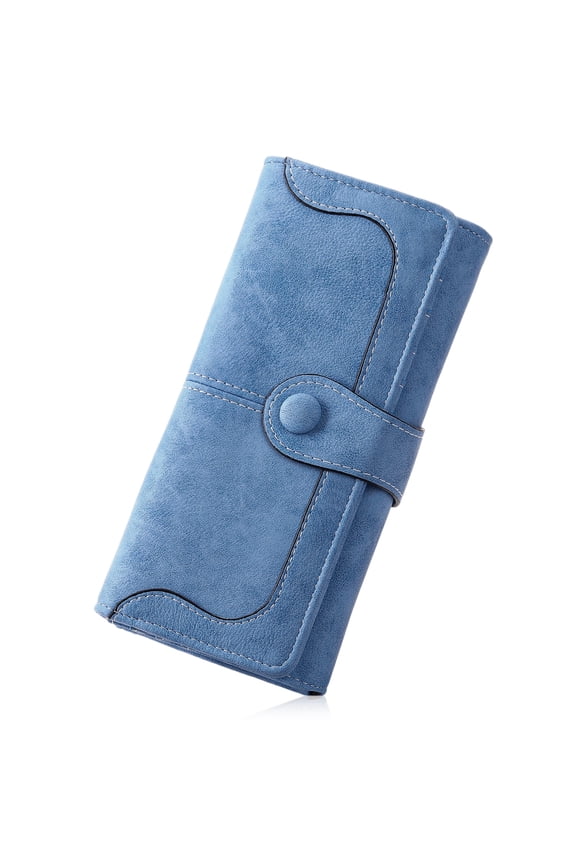 Womens Leather Wallets RFID Blocking Large Capacity Card Holder Ladies Clutch