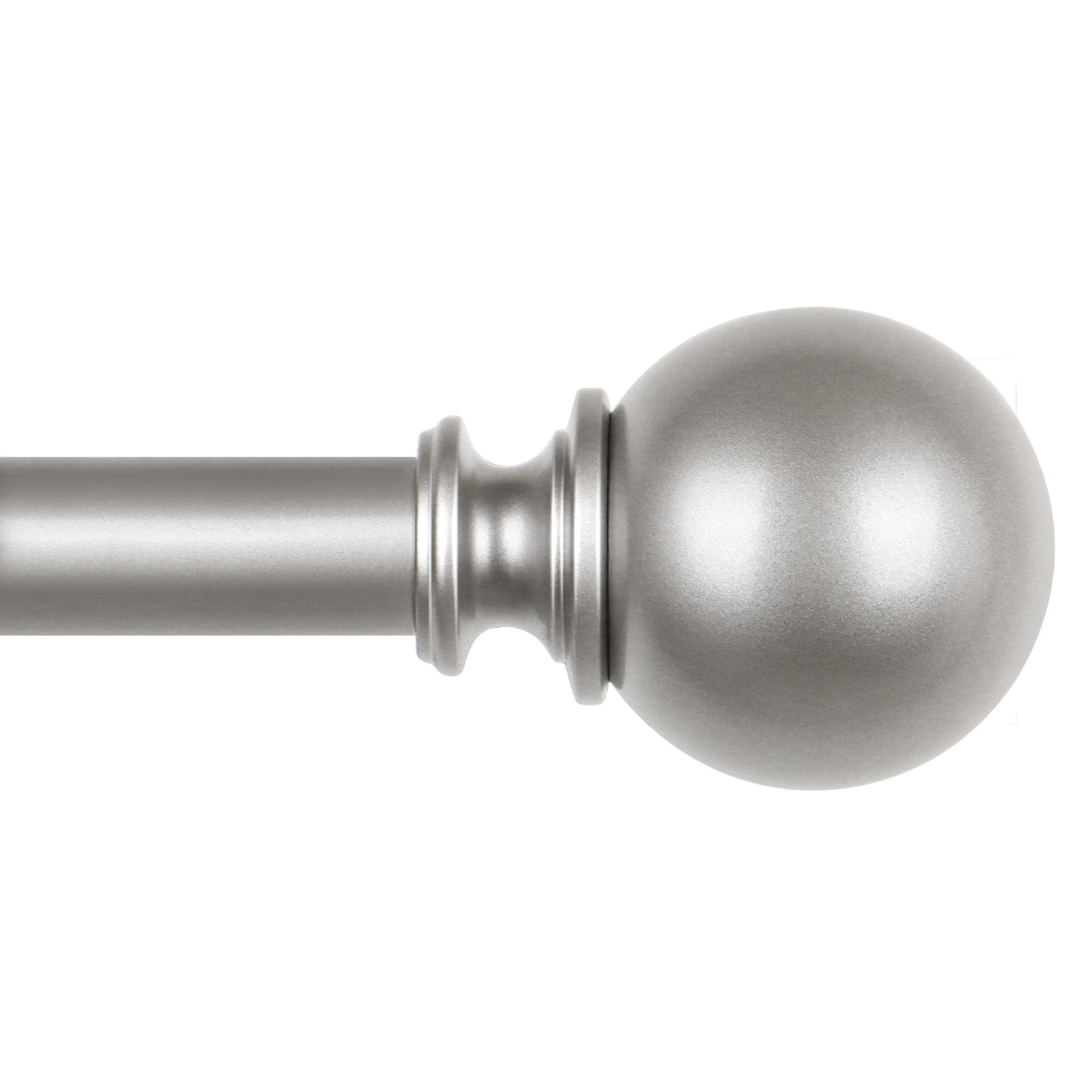 KAMANINA, Curtain Rod, 84-120 inches, Matte Silver - Walmart.com