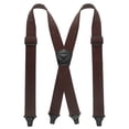 thumbnail image 1 of KAMBERFT Men's Heavy Duty Hidden Suspenders for Under Clothes, Adjustable X-Back Elastic Straps, Brown, 1 of 3