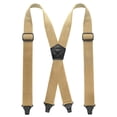 thumbnail image 1 of KAMBERFT Men's Heavy Duty Hidden Suspenders for Under Clothes, Adjustable X-Back Elastic Straps, Champagne, 1 of 4