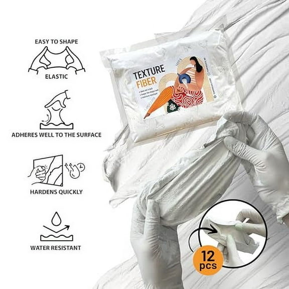 KAMENSKAYA Texture Fiber: Modeling Paste/Sculpting Paste Fiber, for Creating 3D Fabric Textures in Art
