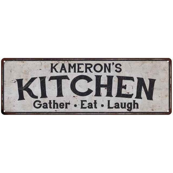 KAMERON's Kitchen Rustic Chic Decor Gift 6x18 Sign 106180051855