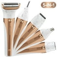 thumbnail image 1 of KAMIDA Electric Shaver Razors For Women,Shaver Electric Hair Remover Face Nose Hair Eyebrow Arms Bikini Set,Portable Hair Shaver,5 in 1 New Multi-functional Rechargeable Hair Shaver, 1 of 9