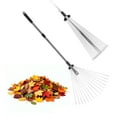 thumbnail image 1 of KAMIDA Adjustable Metal Rake for Leaves,Garden Dethatcher Yard Rake,Gardeners World,Expandable Head 8-17", 1 of 8