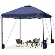 KAMPKEEPER 10x10 Pop Up Commercial Canopy Tent - Waterproof & Portable Outdoor Shade with Adjustable Legs, Air Vent, Carry Bag & Sandbags Navy Blue