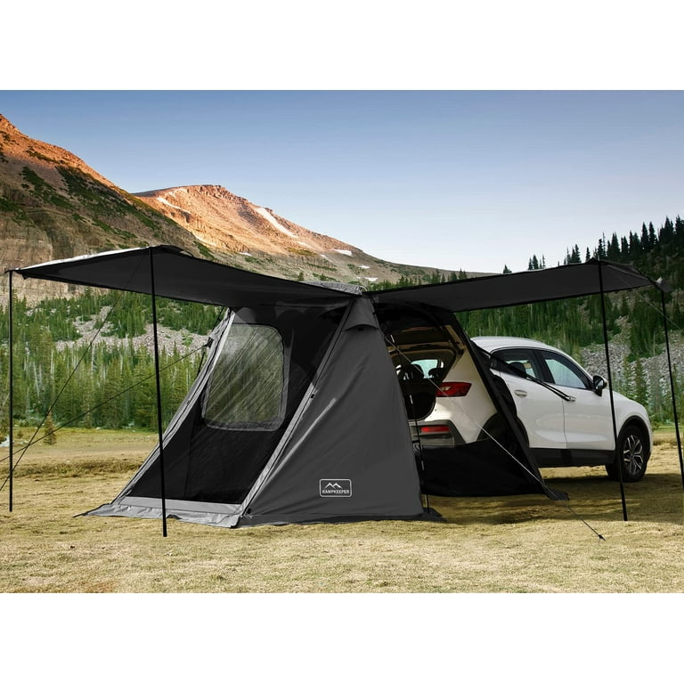 KAMPKEEPER SUV Car Tent Tailgate Shade Awning Tent for Camping Vehicle Camping Tents Outdoor Travel Black Walmart