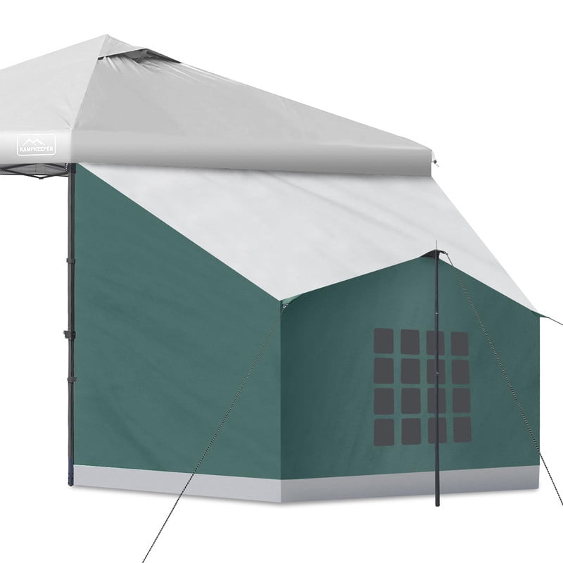 KAMPKEEPER Side Tent,Camping Tent for 10' x 10' Pop Up Canopy, Easy Set Up Gazebo,Compatible with 10' Wide Canopy Tents