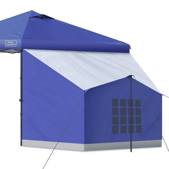 KAMPKEEPER Side Tent,Camping Tent for 10' x 10' Pop Up Canopy, Easy Set Up Gazebo,Compatible with 10' Wide Canopy Tents
