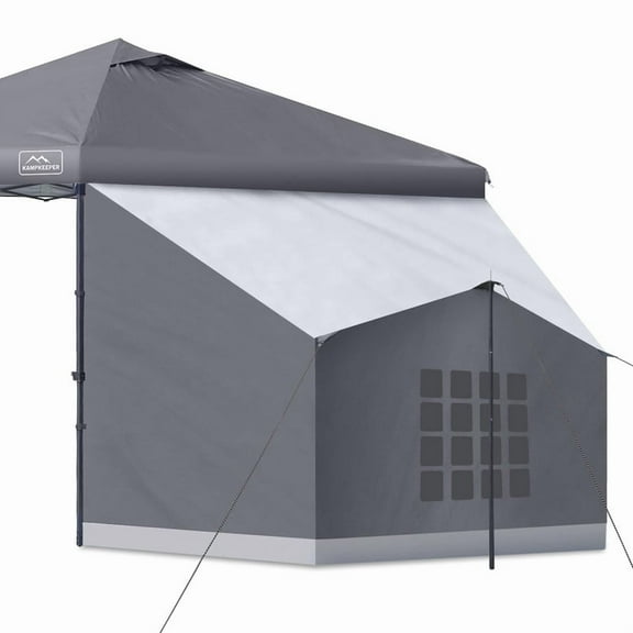 KAMPKEEPER Side Tent,Camping Tent for 10' x 10' Pop Up Canopy, Easy Set Up Gazebo,Compatible with 10' Wide Canopy Tents