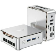 NIPOGI Mini PC 8GB DDR4 256GB SSD Intel N3350 up to 2.40 GHz with Windows 11 Pro