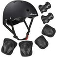 thumbnail image 1 of KAMUGO Helmets for Kids ,Black Helmet Knee Pads and Elbow Pads for Kids, 1 of 6