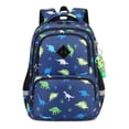 thumbnail image 1 of KAMUGO Kids Backpack for Boys Funny Dinosaur Bookbag, Lightweight Water Resistant Elementary School Backpacks, Blue, 1 of 7