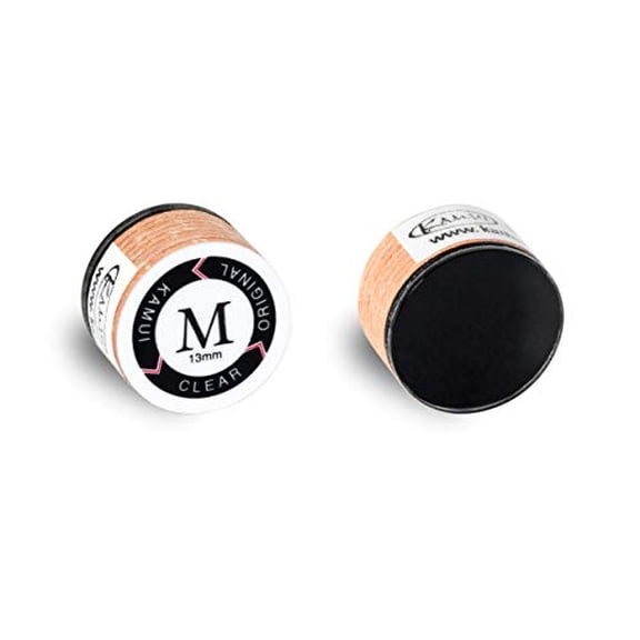 KAMUI Clear Original Laminated Pool Billiard CUE TIP - 1 pc (Medium, 13 mm)