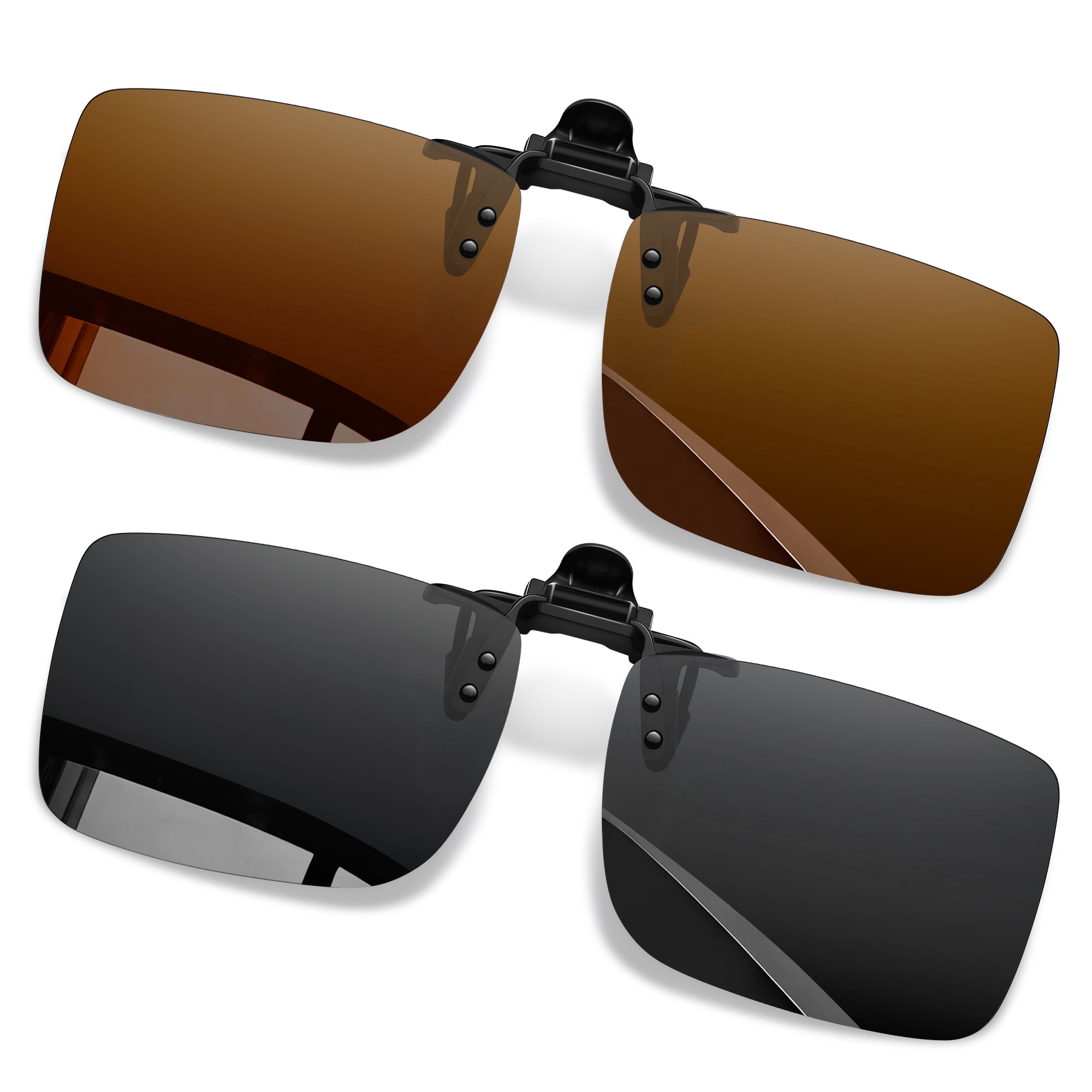 KANASTAL 2 Pack Flip up Sunglasses Polarized Women Clip-on Sun