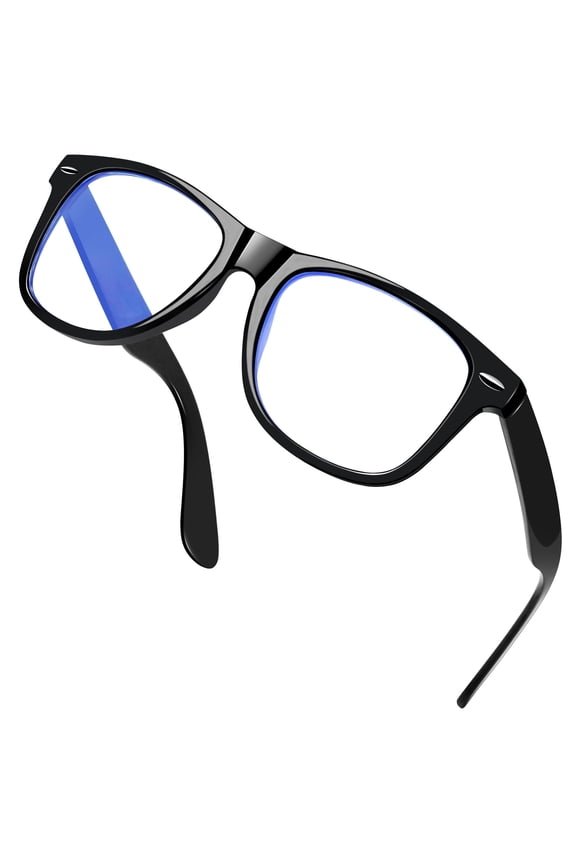 Anti Blue Light Glasses for Women Computer Blue Blocking Glasses Men Gaming Reading Screen Anti-fatigue & Anti UV (Black Frame Clear Lens)