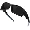 thumbnail image 1 of KANASTAL Black Sports Sunglasses Mens Wrap Around Polarized Womens Rectangular TR90 Curved Running Cycling Golf Driving Fishing UV400 - Matte Black, 1 of 8