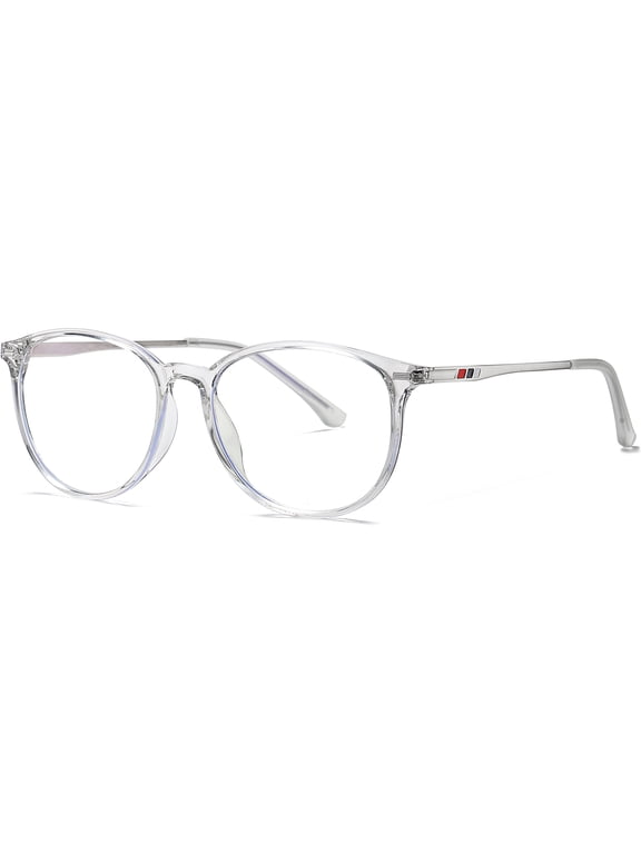 Blue Light Blocking Glasses Men - Blue Light Glasses Women Comfort Fit for Gaming Computer Screen Use Cupronickel Temples TR90 Transparent Frame