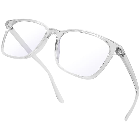 KANASTAL Blue Light Blocking Glasses for Men Women - Blue Light Filter Glasses TR90 Transparent Frame Comfort Fit for Gaming Computer Screen Use Clear Lens