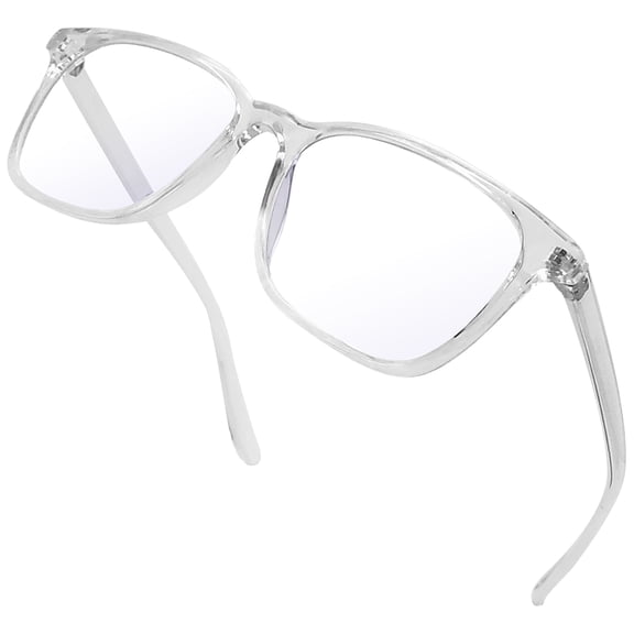 KANASTAL Blue Light Blocking Glasses for Men Women - Blue Light Filter Glasses TR90 Transparent Frame Comfort Fit for Gaming Computer Screen Use Clear Lens