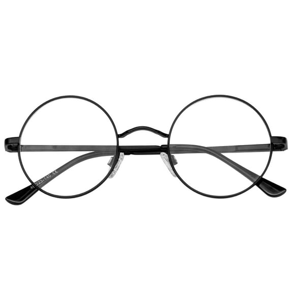 KANASTAL Blue Light Blocking Glasses for Women Computer Round Anti Blue Light Glasses Men PC Gaming Reading Anti-fatigue & UV400 Protection Black Frame Clear Lens