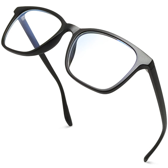 KANASTAL Blue Light Blocking Glasses for Men Women - Anti Blue Light Glasses TR90 Black Frame Comfort Fit for Gaming Computer Screen Use Clear Lens