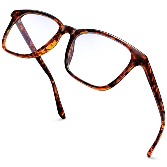KANASTAL Blue Light Blocking Glasses for Women Men - Anti Blue Light Glasses TR90 Amber Frame Comfort Fit for Gaming Computer Screen Use Clear Lens