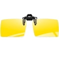 thumbnail image 1 of KANASTAL Clip on Night Driving Glasses Men Women Flip up UV400 Anti Reflect Yellow, 1 of 6