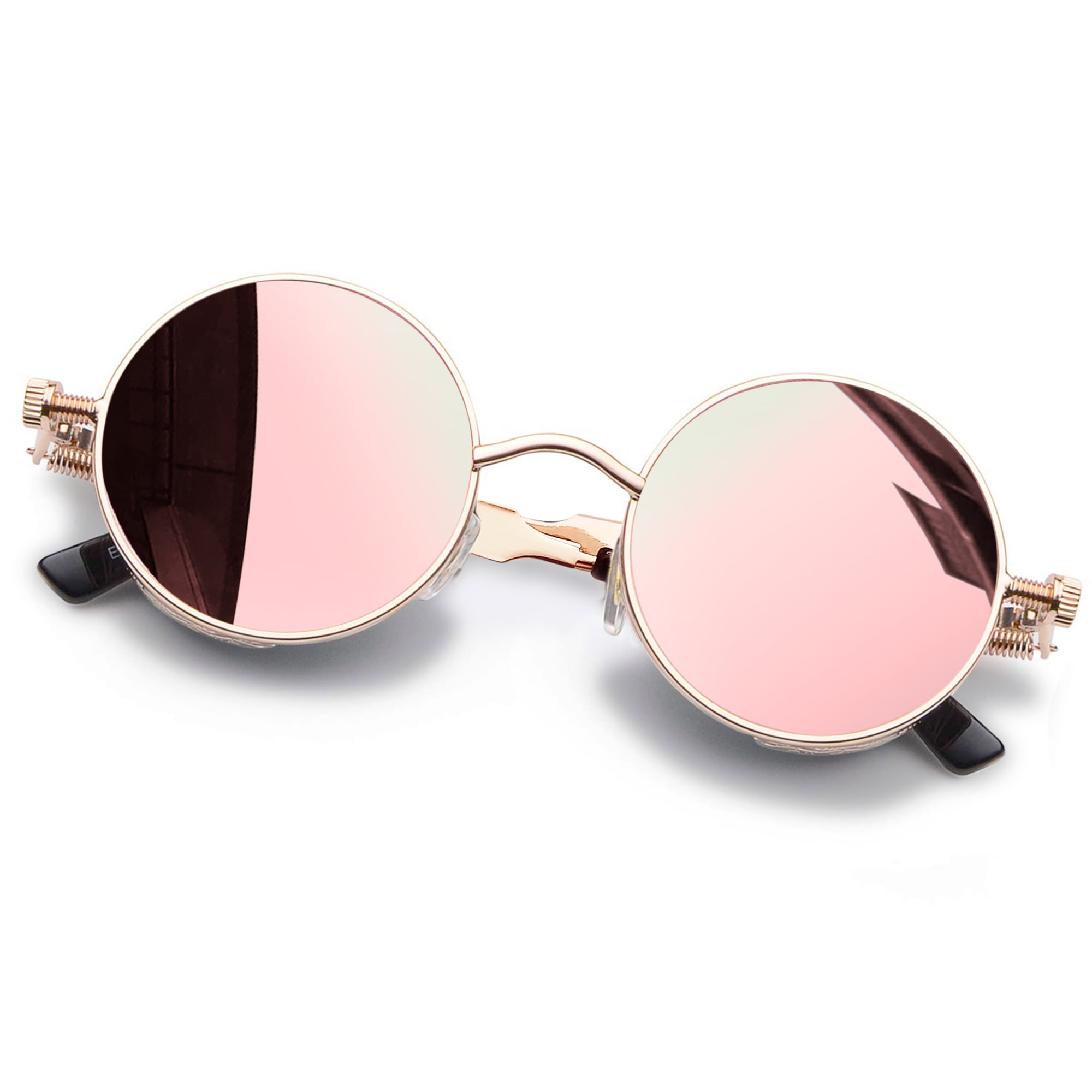 KANASTAL Hippie Round Sunglasses for Women Men Circle Sun 