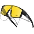 thumbnail image 1 of KANASTAL Over Glasses Sunglasses Night Driving for Men Women Fit over Wraparound Sport Sun GLasses Cycling Yellow Night Vision, 1 of 5