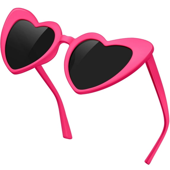 KANASTAL Heart Sunglasses Pink Womens Mens Trendy UV400 Protection Love Sun Glasses for Party, Wedding, Valentine's Day, Daily Wear
