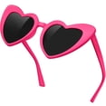 thumbnail image 1 of KANASTAL Heart Sunglasses Pink Womens Mens Trendy UV400 Protection Love Sun Glasses for Party, Wedding, Valentine's Day, Daily Wear, 1 of 7