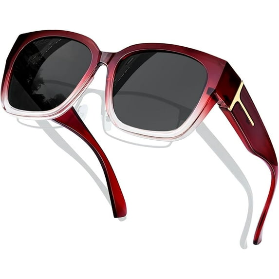 KANASTAL Oversized Over Glasses Sunglasses for Women Men Square Fit Over Polarized Sun Glasses UV400