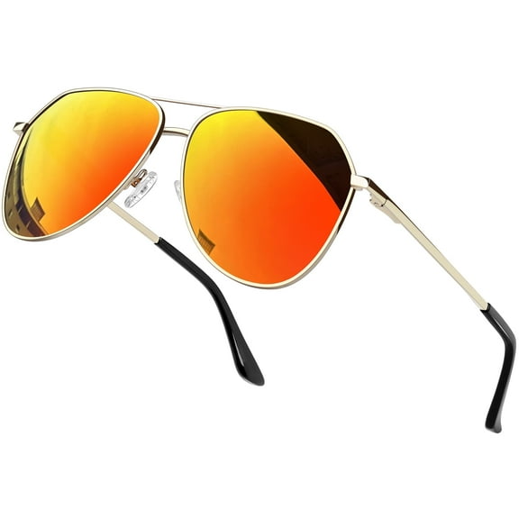 KANASTAL Polarized Aviation Sunglasses for Men Women Classic Mirrored Lens UV Protection Golf Fishing Climbing Sun Glasses