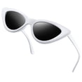 thumbnail image 1 of KANASTAL Polarized Cat Eye Sunglasses for Women, Trendy Retro Narrow Pointy Cateye Womens Sun Glasses with Polarized UV400 Protection Party Sunglasses White, 1 of 8