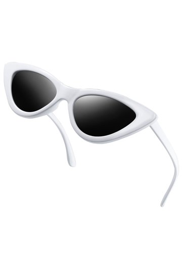 Retro Narrow Pointy Cat Eye Acetate Polarized UV400 Sunglasses Amazon.com: Joopin Polarized Black Cat Eye Sunglasses for  main image 2