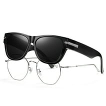 KANASTAL Polarized Fit Over Glasses Sunglasses Square Sunglasses UV Protection Lightweight