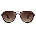 thumbnail image 1 of KANASTAL Polarized Round Pilot Sunglasses for Men Women - UV400 Protection, Retro Double Bridge Design, Comfortable Spring Hinges, Driving Shades, 1 of 6