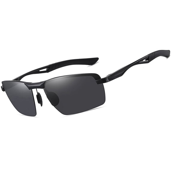 KANASTAL Sport Sunglasses Polarized for Men Women Driving Cycling Running Fishing Black Sunglasses UV400 Protection