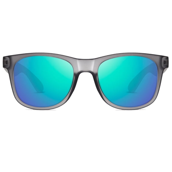 KANASTAL Polarized Sunglasses for Men, Lightweight Women Sun Glasses with UV Protection for Driving Fishing Golf Mirrored Blue Lens Grey Lens