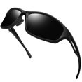 thumbnail image 1 of KANASTAL Sport Sunglasses for Men Women Wrap Around Polarized Sun Glasses with UV400 Protection for Driving Fishing Hiking(Black), 1 of 8