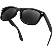 Black Sunglasses for Women Men Polarized UV Protection Retro Trendy Design Sun Glasses Square