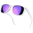 thumbnail image 1 of KANASTAL Square Polarized Sunglasses for Women Men UV Protection Retro Trendy Design Sun Glasses(Purple), 1 of 8