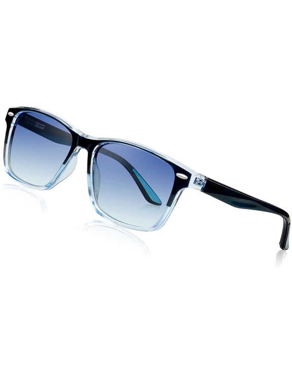 Square Sunglasses Polarized Men Women UV Protection Designer Sun Glasses for Driving Summer Beach Gradient Blue Lens
