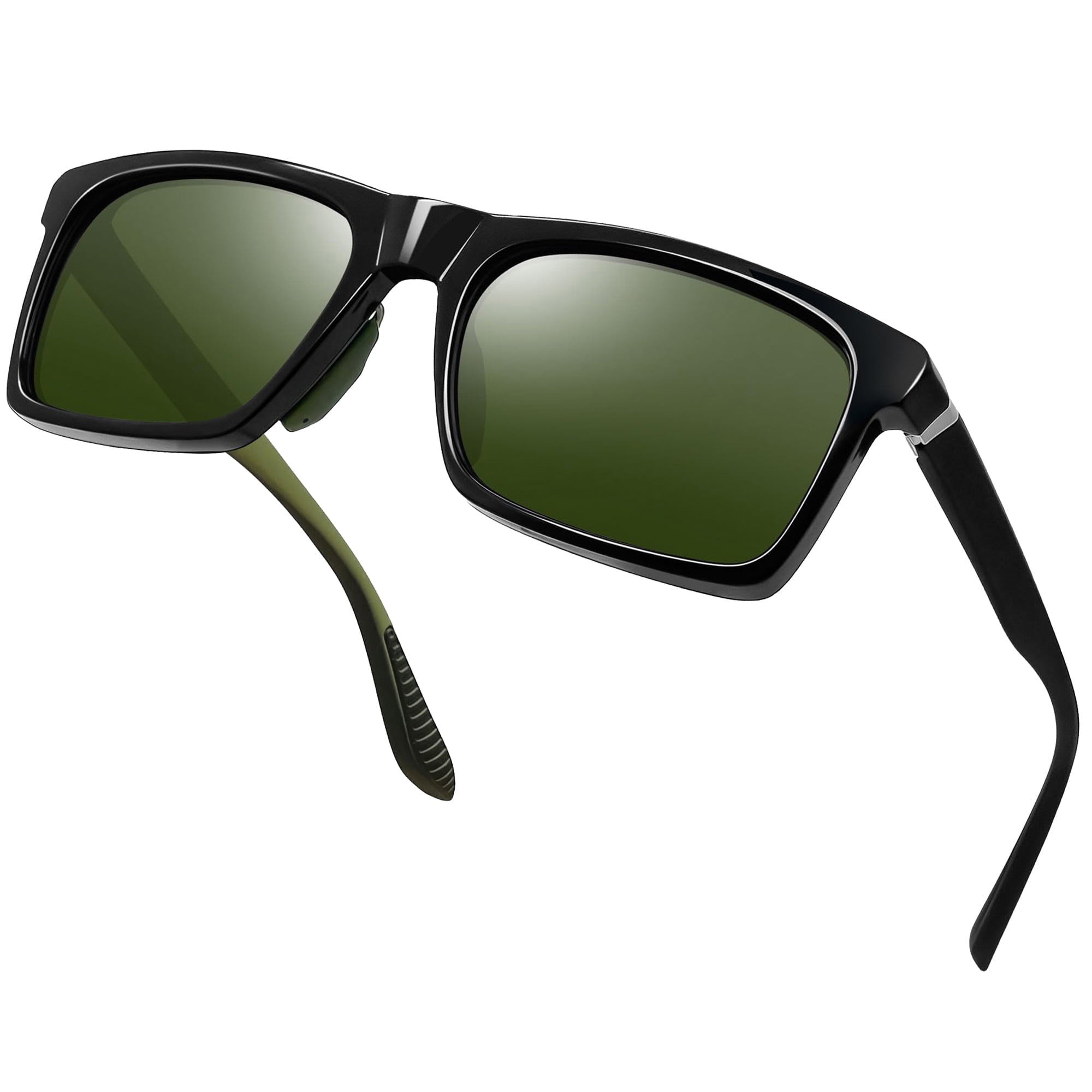 KANASTAL Trendy Square Frame Sunglasses Polarized Wide Lens