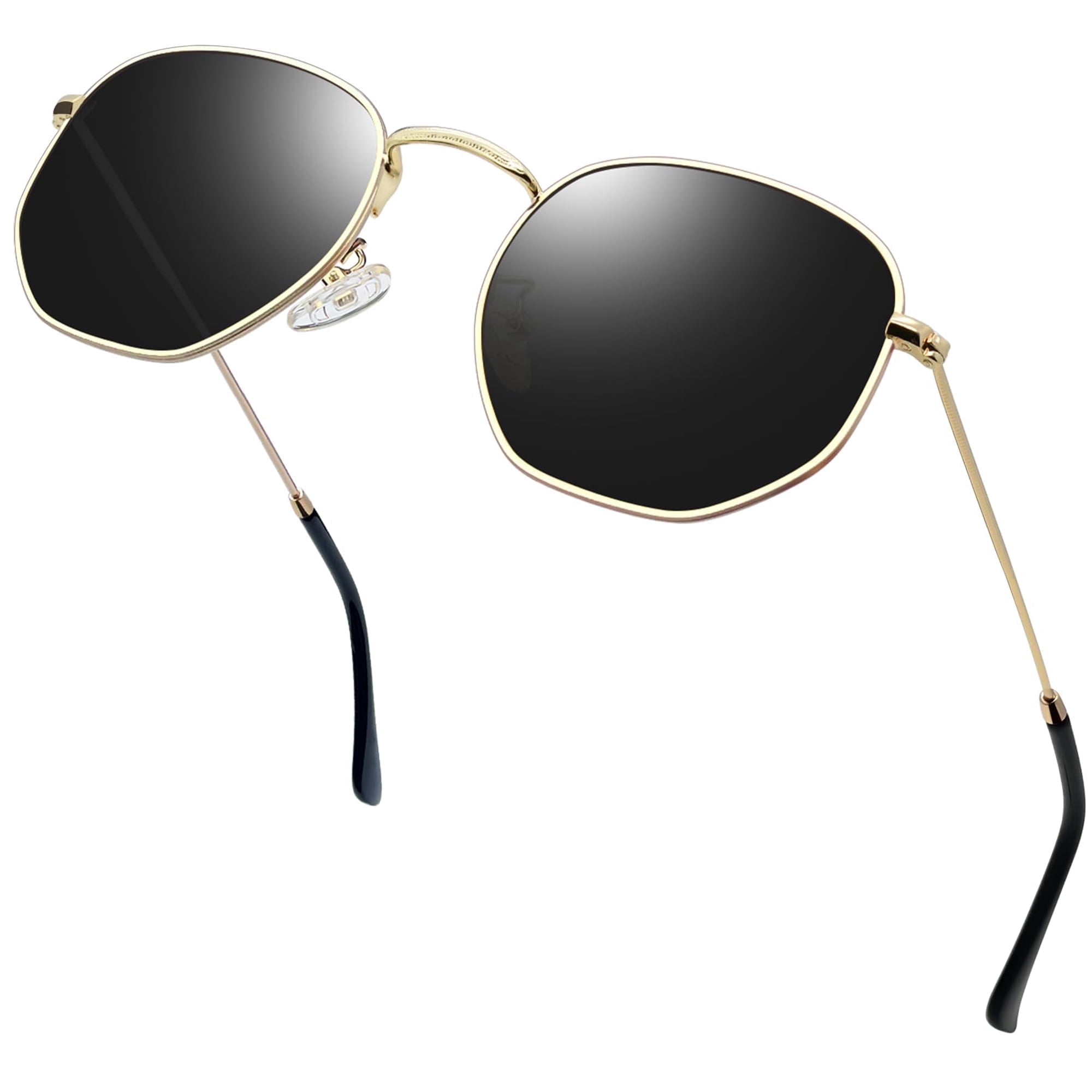 KANASTAL Polarized Sunglasses for Women Men Hexagon Polygon  display picture 2