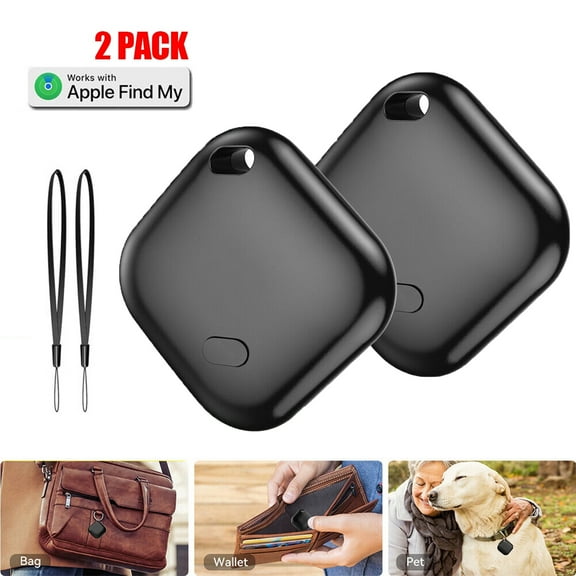 KANCOKIT 1Pack Mini GPS Tracker, Easy Find Bluetooth Tracking Device (iOS Only), Smart Finder Locator for Kids Pet Wallet Phone Keys Tile, Black